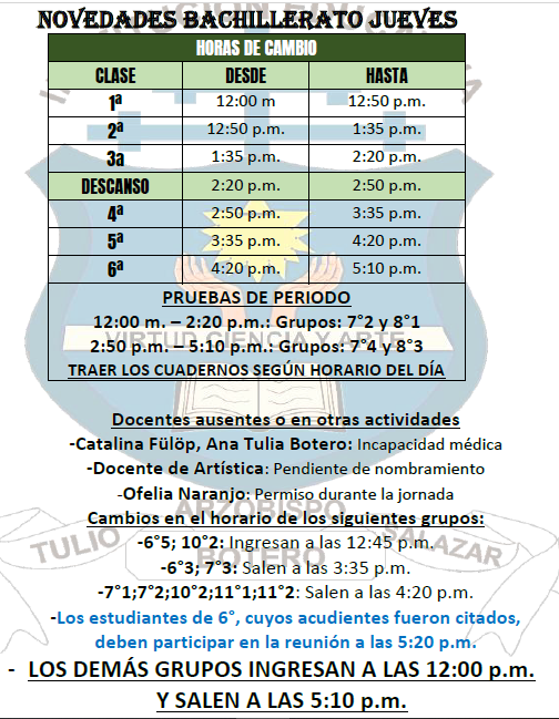 HORARIO